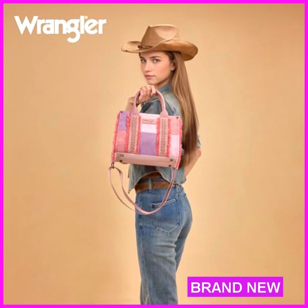 Canvas Tote Bag with Detachable Strap, 4 Pockets, Western Style - Picture 3 of 7